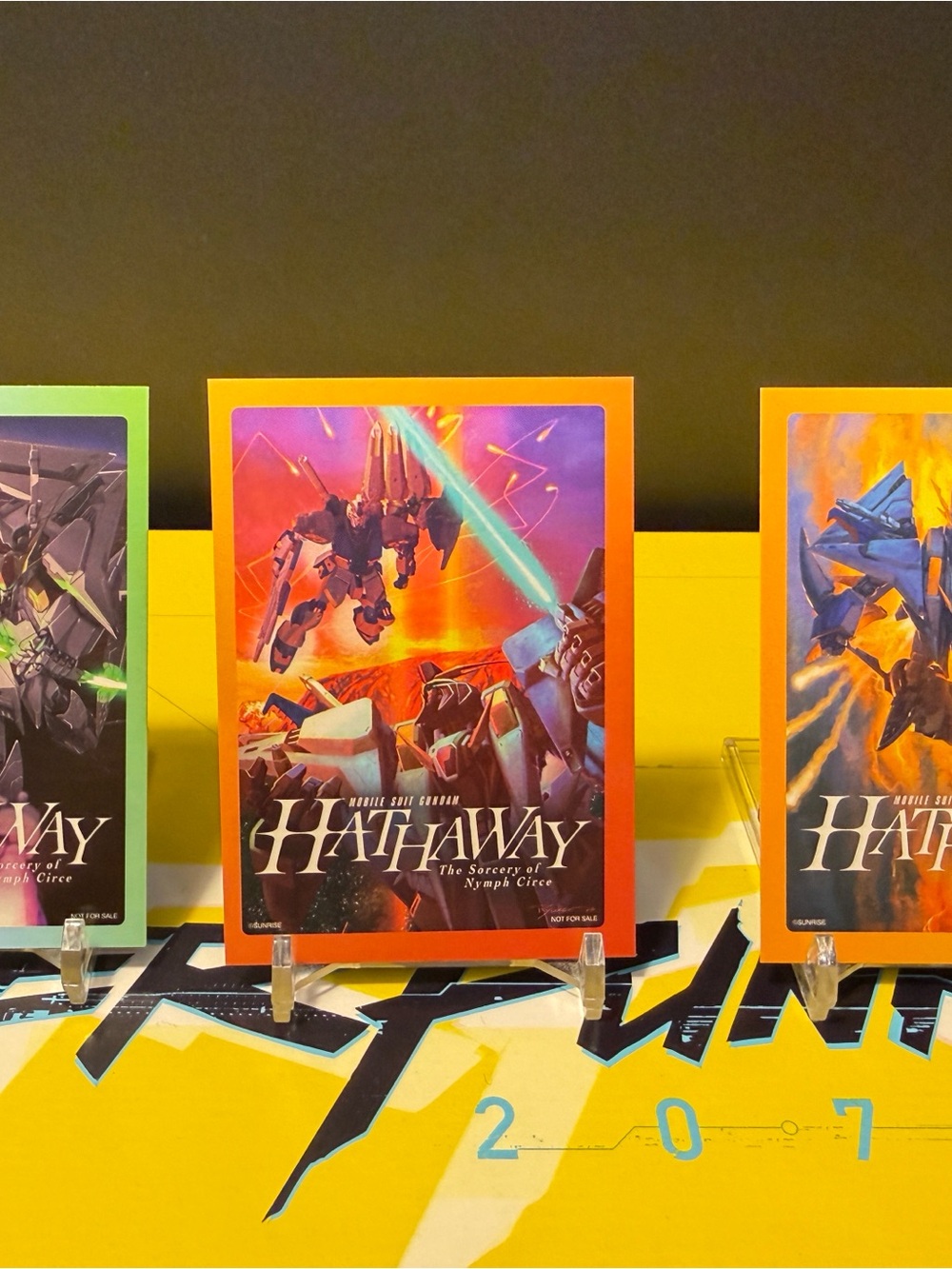 GUNDAM HATHAWAY- THE SORCERY OF NYMPH CIRCE- Movie PROMO Cards-FULL SET of 3